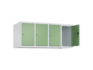 opzetkast,v. locker,4vak.,vak B 300mm,HxBxD 500x1200x500mm,vleugeldeur - 2
