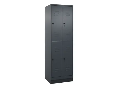 dubbeldekse locker,HxBxD 1950x600x500mm,2x2vak.,vak B 300mm