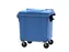 Container 1100 Liter Vlak Deksel Blauw