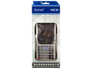 Calculator Rebell-PDC10-WB wit-zwart print - 4