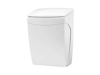 Afvalbak Kunststof 20 Liter Met Kniebediening Wit - 1
