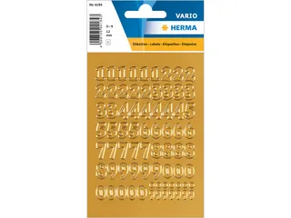 Etiket Herma 4184 12mm Getallen 0-9 Goudfolie 66 stuks - 1
