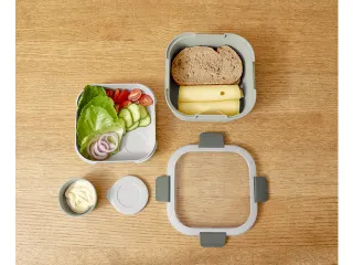 Sigma Home food to go lunchbox 1,4L groen - 17,7x17,7x8,7cm - 7