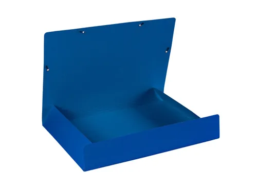 Elastomap met 3 kleppen glanskarton 600gm² - A2-Blauw