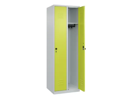 locker,HxBxD 1850x600x500mm,2vak,vak B 300mm,draaigrendel