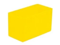 Inzetbak HxLxB 63x108x54mm Polystyreen Geel 50 stuks