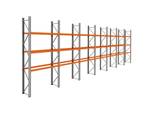 palletstelling,basis+6xaanbouw,HxBxD 3990x13575x750mm,vakl. 3000kg