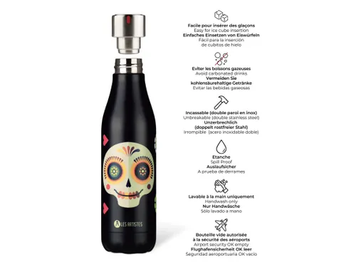Thermosfles Les Artistes Paris 500ml Sugar Skull