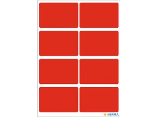 HERMA 3692 Universele etiketten 26x40mm Rood 40 stuks - 2