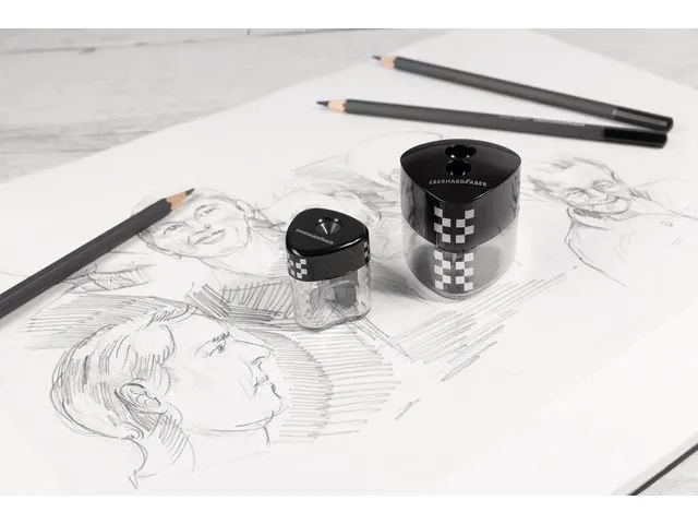 Taille-crayon Eberhard Faber Mini Winner 1 trou avec bac récupérateu