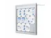Outdoor mededelingenbord 12x A4 met logopaneel LED verlicht