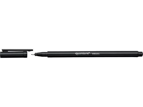 Quantore Fineliner rond 0.4mm Zwart