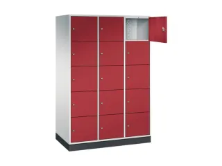 grootvolume-lockersysteem,RAL 7035/RAL 3003,HxBxD 1950x1220x600mm - 1