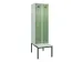 locker met bank,voor scheiding van kleding,HxBxD 2120x600x815mm,2vak