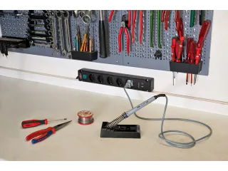 Stekkerdoos Brennenstuhl Bremounta 5vdig incl 2 USB 3m zwart - 2