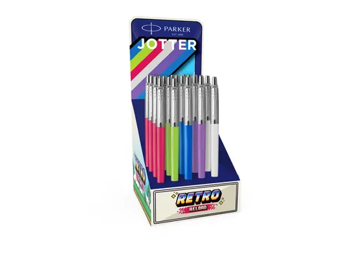Balpen Parker Jotter Original 90 Reload Retro CT Medium assorti