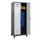 locker,HxBxD 1950x800x500mm,2vak,vak B 400mm,cil.-slot,voeten