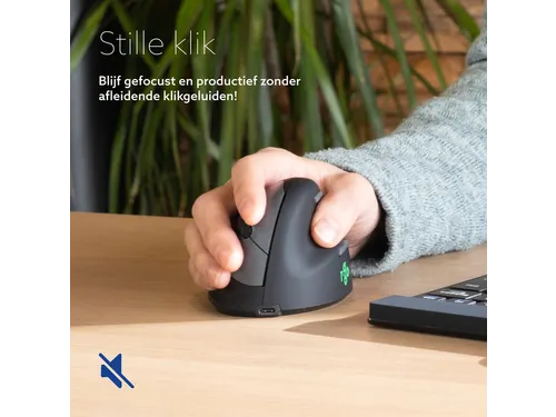 Ergonomische muis R-Go HE Break Large Rechts draadloos Zwart
