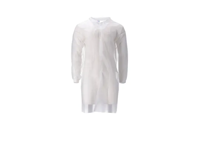 Blouse visiteur CMT PP non-tissé longue bouton pression 104cm XL blan
