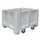 Stapelcontainer Pe Hxbxd 760x1200x1000mm 610 Liter 4Wielen Grijs
