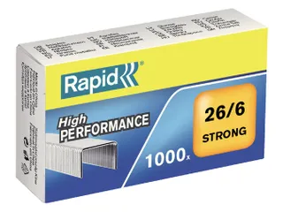 Nieten Rapid 26/6 gegalvaniseerd strong 1000 stuks - 1