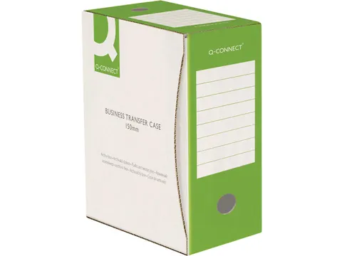 Archiefdoos A4 rug 15 cm uit karton van 400 g/m² Wit/Groen