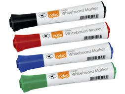 Viltstift Nobo Whiteboard Glide Rond Assorti 3mm Blister à 4st