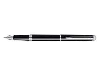 Vulpen Waterman Hémisphère Black lacquer CT Medium blauwe inkt - 2