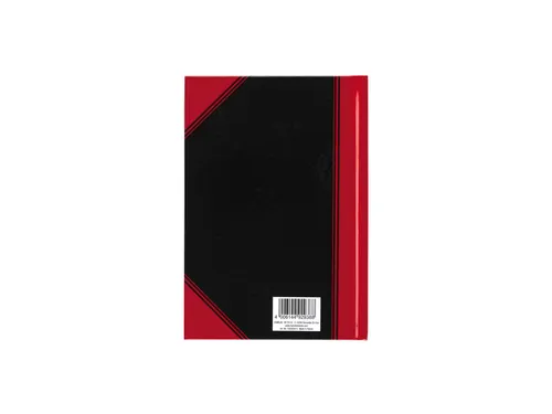 Notitieboek Bantex zwart/rood A5 lijn 70gr 96vel