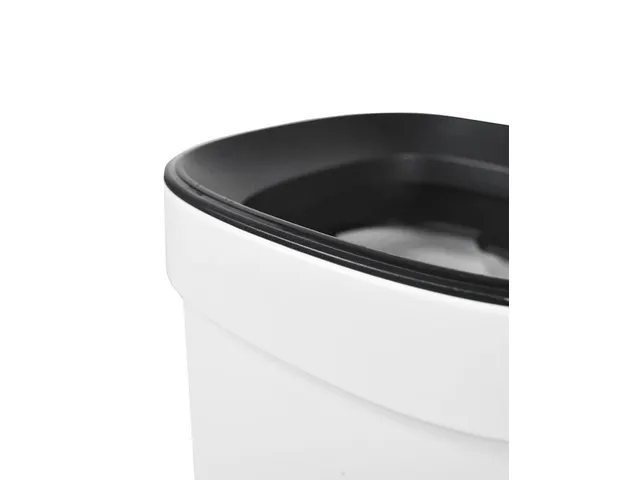 Afvalbak Desq 6112.01 Open inworp 20 liter Metaal Wit