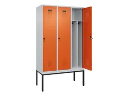 locker voor scheiding van kleding,HxBxD 2120x1200x500mm,3vak