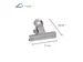 Papierklem MAUL Bulldog 77mm capaciteit 20mm zilver 5 stuks