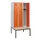 locker met bank,HxBxD 1950x900x815mm,3vak,vak B 300mm,cilinderslot
