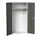 Lockerkast 2000x1050x550mm 1 vak, dubbele vleugeldeur, RAL7016