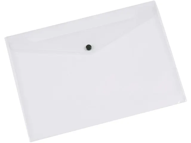 Documentenmap A3 transparante PP drukknopsluiting