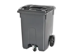 Mini-Container 360 Liter Grijs 3-Wiel