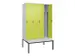 locker voor scheiding van kleding,HxBxD 2120x1200x815mm,4vak