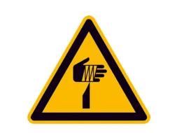 waarschuwingsbord,v. binnen/buiten,Waarschuwing voor puntig voorwerp