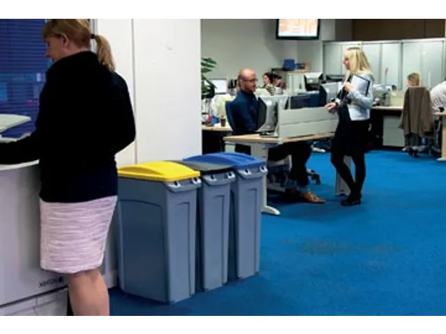 Rubbermaid afvalcontainer Slim Jim 87 liter grijs