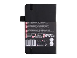 Schetsboek Sakura 80 zwarte vellen 140gr 90x140mm zwart - 3