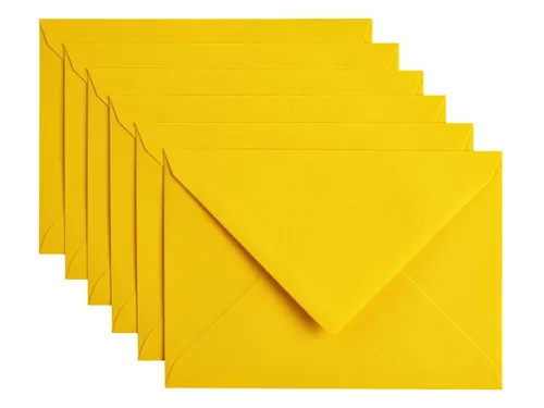 Envelop Papicolor C6 114x162mm Dottergeel Gegomd