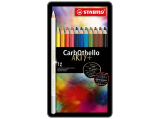 Kleurpotloden STABILO CarbOthello kalkpastel assorti blik à 12 stuks - 2