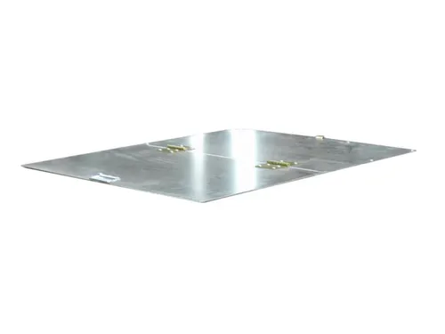 2-dlg. klapdeksel,staal,v. Gaasbox,BxD 800x1000mm,verzinkt