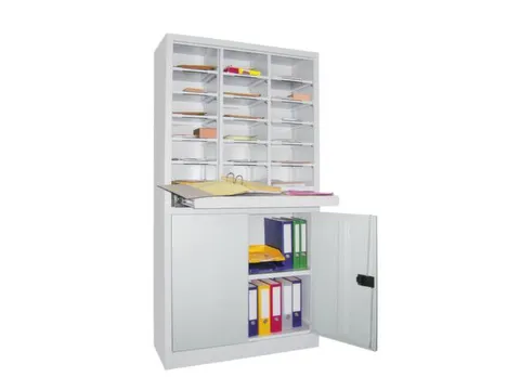 Postsorteerkast met Deuren 1950x1000x400mm 3x6 Vakken 1 Legbord