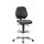 Werkplaatsstoel Zitting Kunstleer Zwart 650-900mmx460x440mm wielen