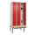 locker met bank,HxBxD 2120x900x815mm,3vak,vak B 300mm,draaigrendel