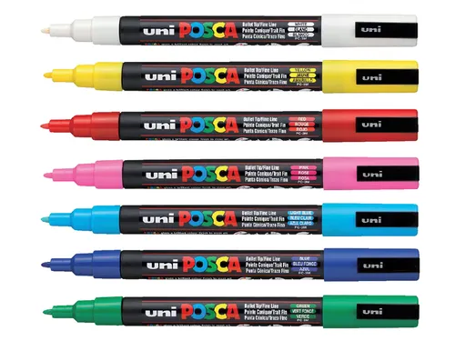 Verfstift Posca PC5M Medium Punt 1,8-2,5mm Donkerblauw