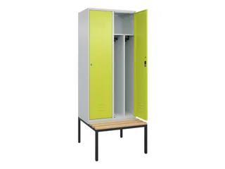 locker voor scheiding van kleding,HxBxD 2120x800x815mm,2vak - 2