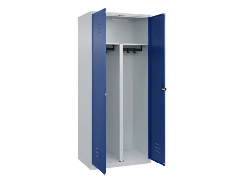 PBM-locker,HxBxD 1850x800x500mm,2vak,vak B 400mm,draaigrendel