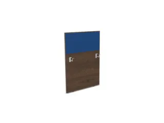 baliepaneel bureau aanbouw links 800mm NV bruin hickory BN6016-blauw - 1